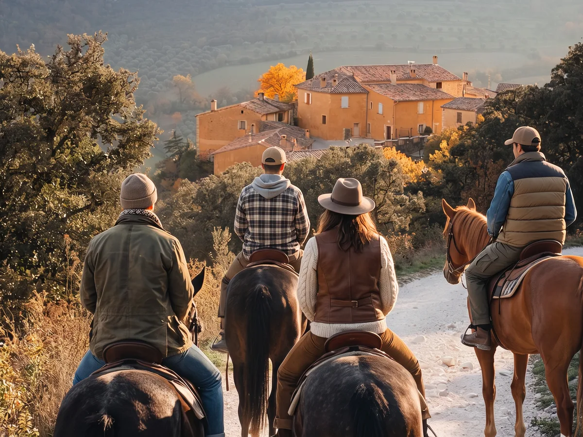 Balade à cheval en Ardèche, autour de Saint-Jean-Roure
