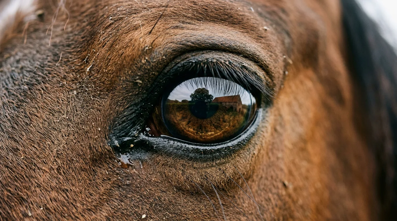 Un regard de cheval, Les Écuries de Champsac, Saint-Jean-Roure