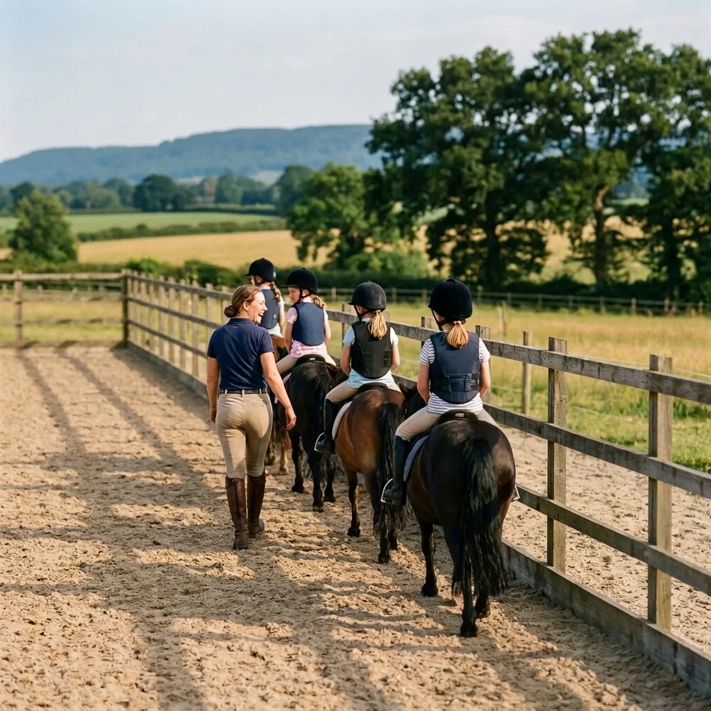 Cours de poney à Saint-Jean-Roure, Ardèche